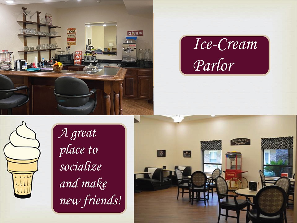 Ice-Cream parlor: A great place to socialize and make new friends!